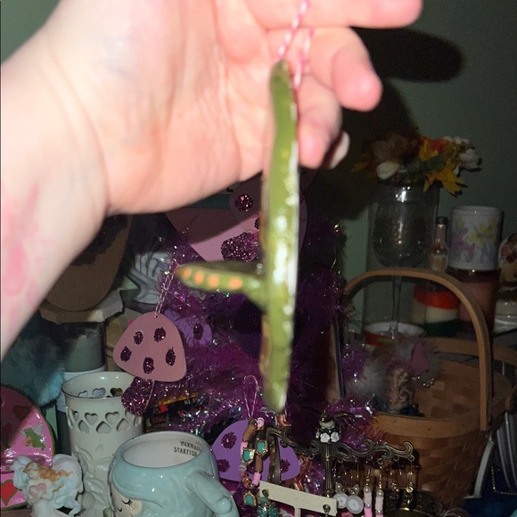 Handcrafted Green Mushroom Wall Hanging candle holder - Picture 8 of 9